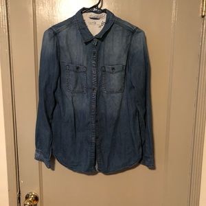 Women cute jean shirt